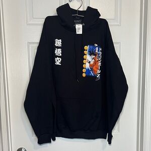 Bioworld Dragon Ball Z Favorite Characters Adult Black Double Sided Hoodie